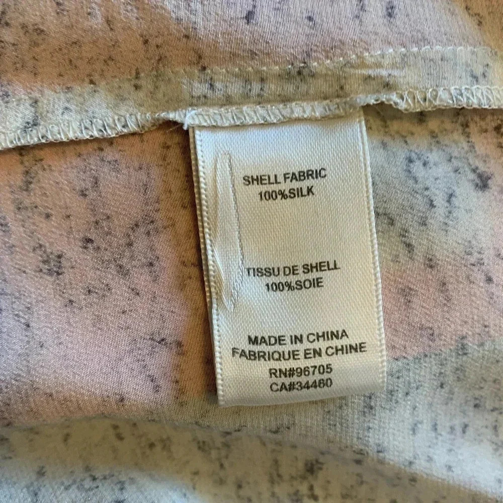 REBECCA TAYLOR EUC Silk Melange Print Blouse Top - Picture 5 of 7